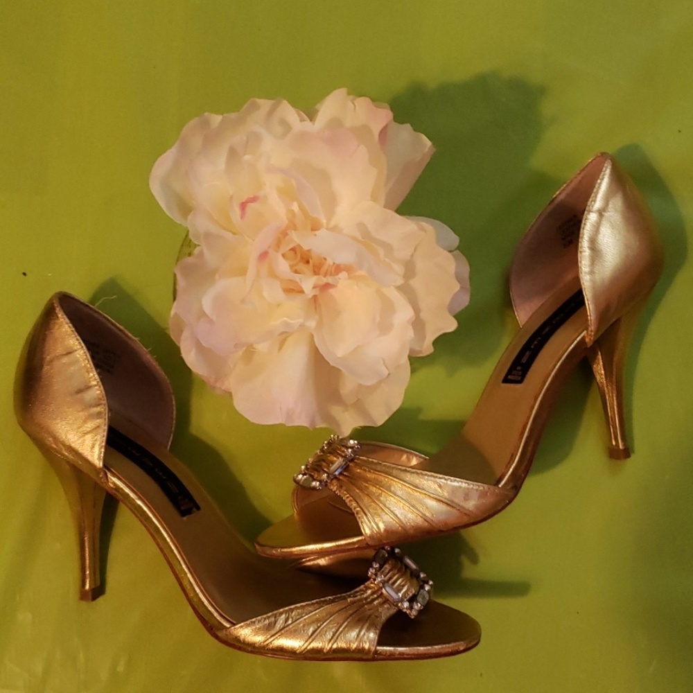 Gold Steven by Steve  Madden heels